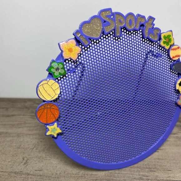 90s Girls Earring Holder Claire’s Stud and Dangle Earring Storage I LOVE SPORTS - Picture 2 of 4